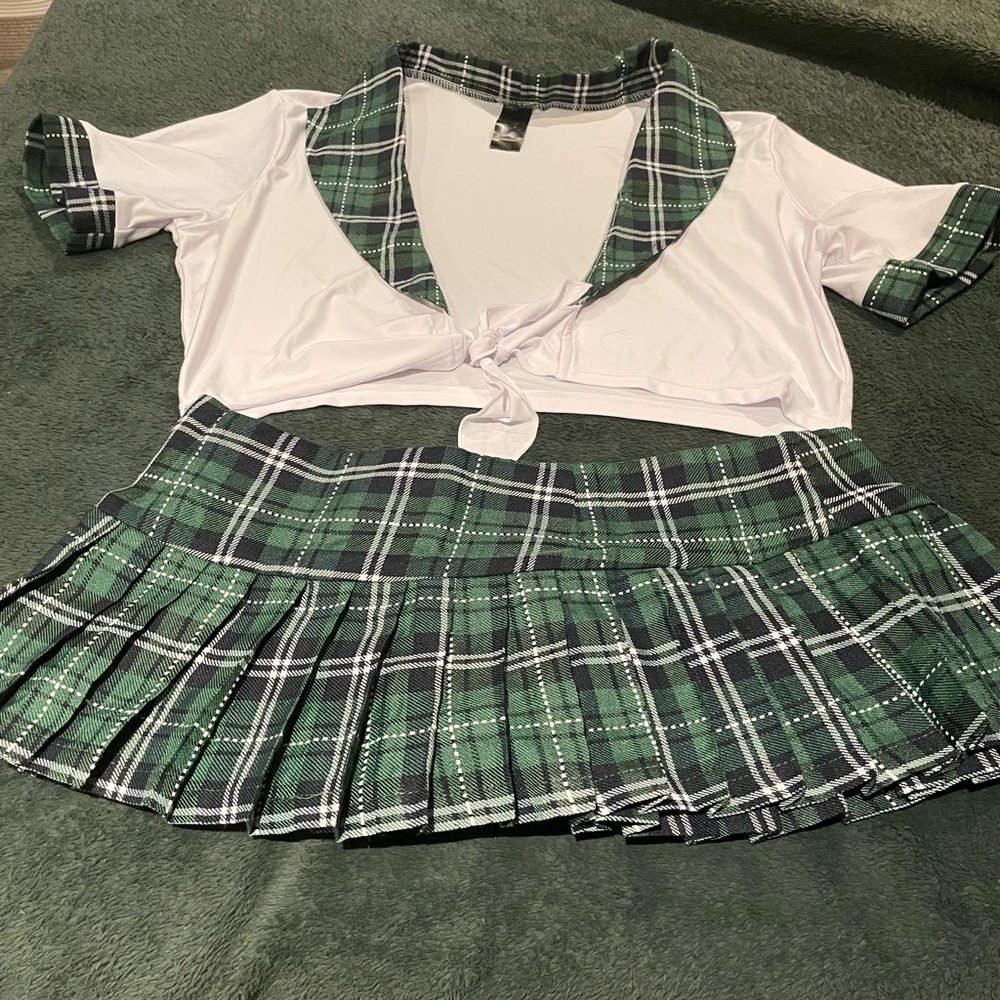 Green School Girl Lingerie Size 14-18